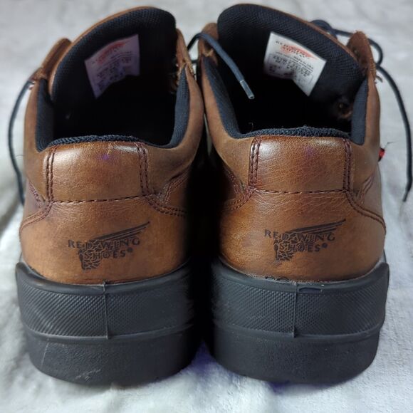 Red Wing Men's Steel Toe Model 6611 Made USA Work Shoes Size 9.5D Brown Leather - Picture 7 of 10